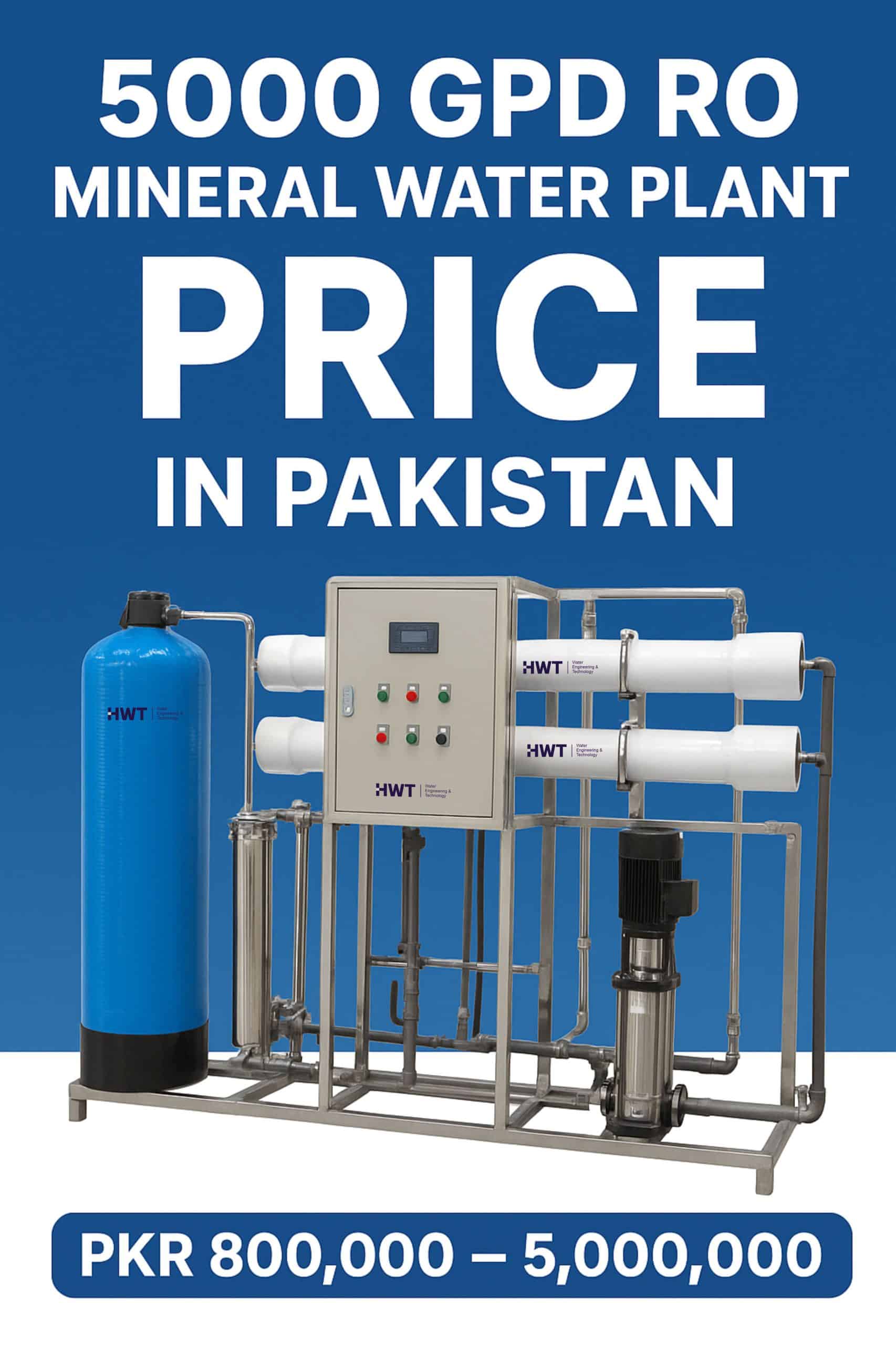 5000 GPD RO Mineral Water Plant Price in Pakistan